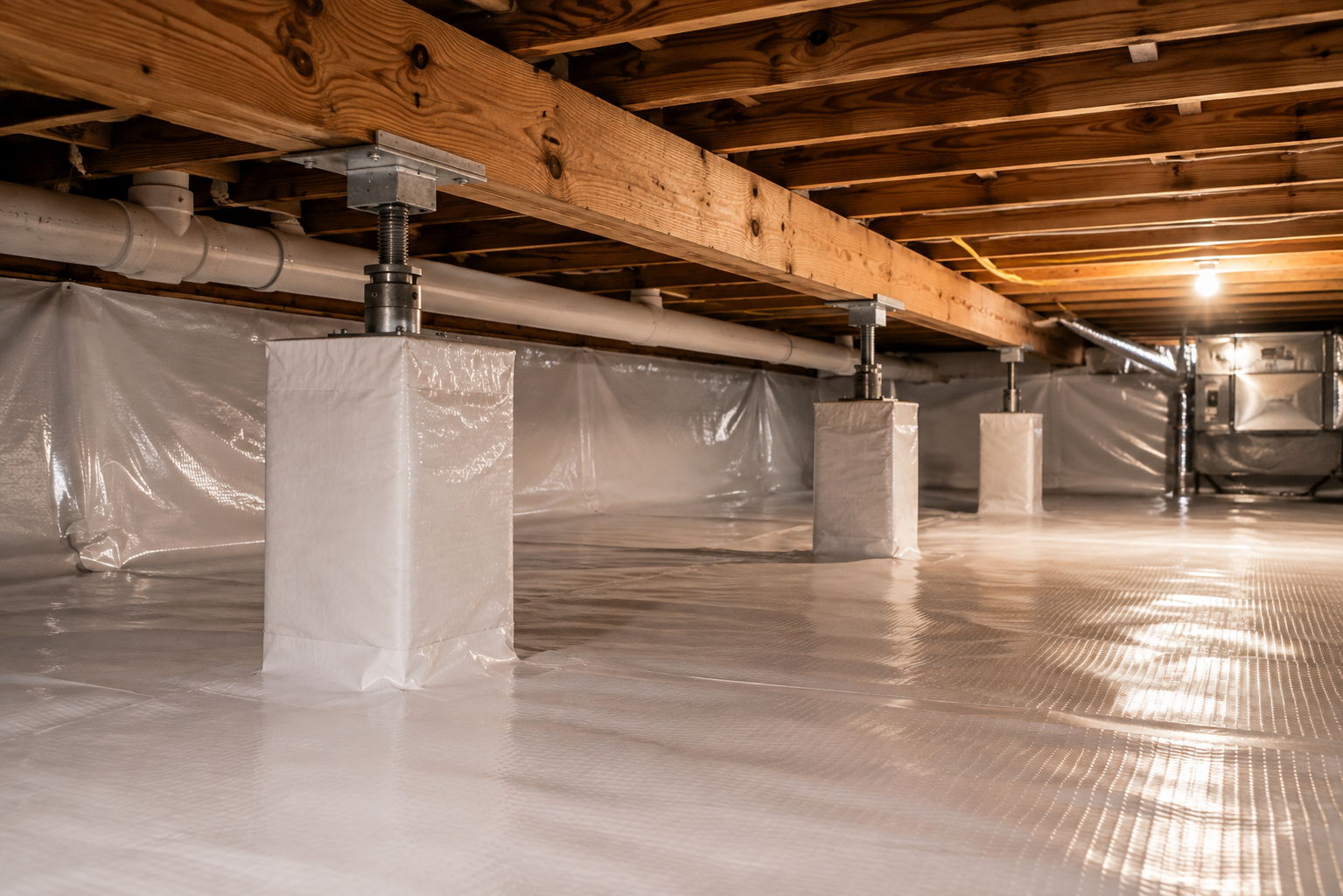 Crawl Space Repair project photography